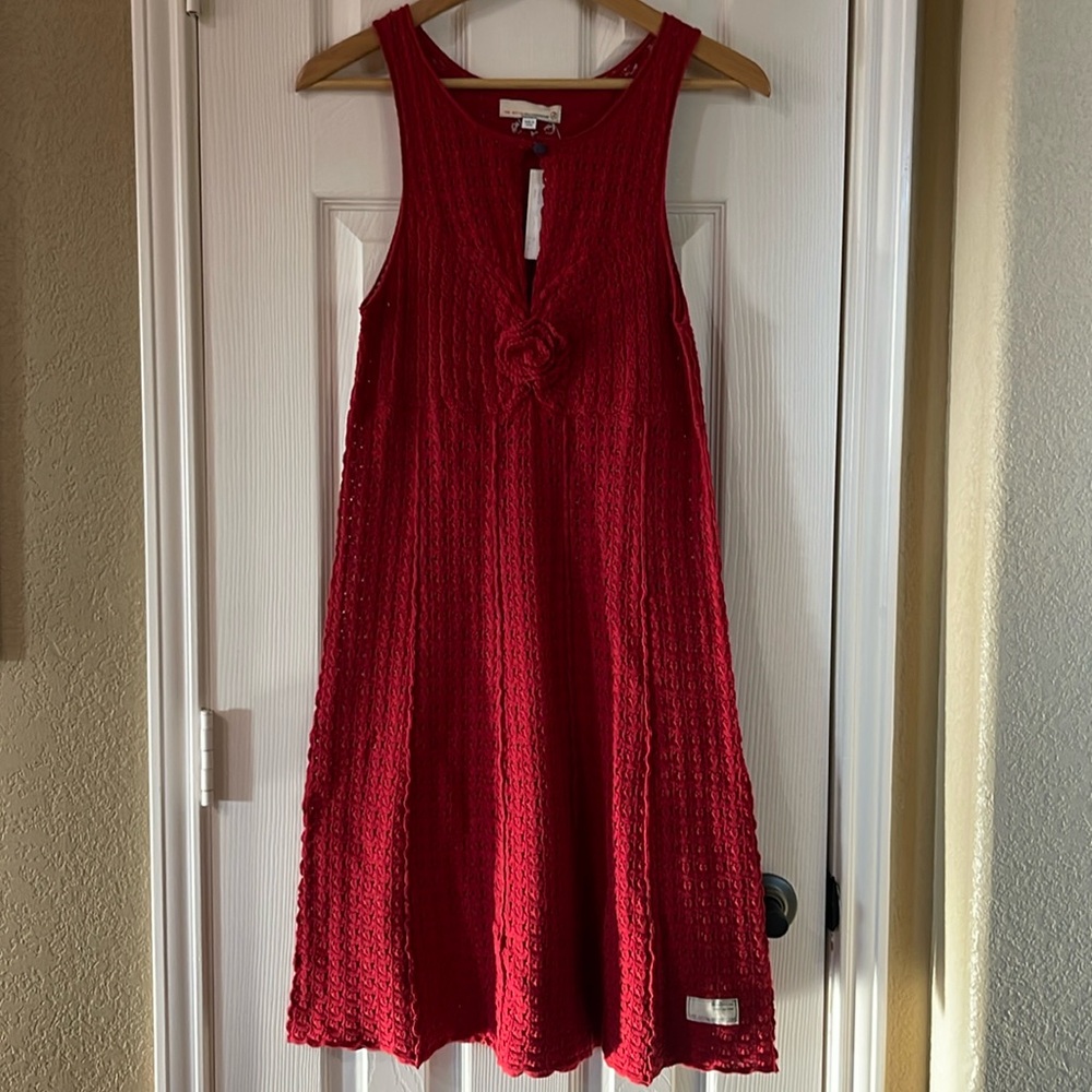 Odd Molly 656 Crochet Red Dress size 2 NWT